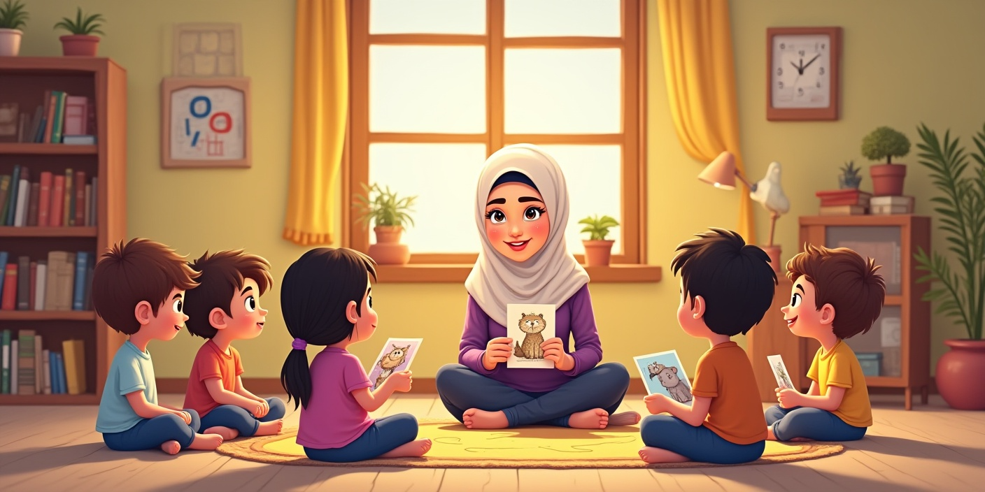 أم تلعب مع طفلها لعبة تطابق البطاقات على طاولة داخل المنزل. تفهم مشاعر الطفل والتعاطف معها في سن مبكر - لك 10 نصائح لتساعدك