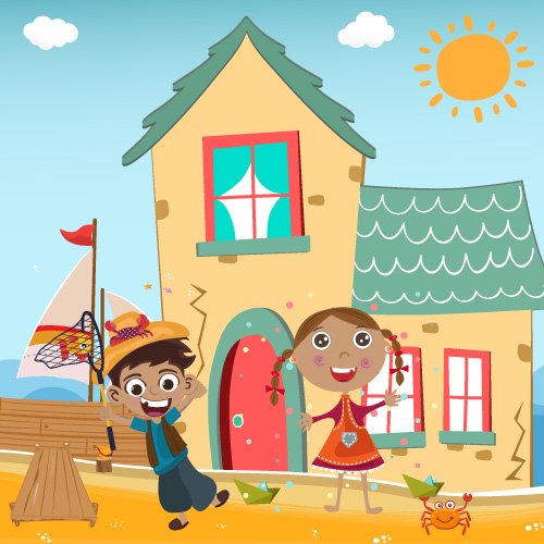 فضل فتى يتيم يعيش مع أخته لؤلؤه وأمه بجانب البحر. قصة رائعة عن العمل والعلم وتحقيق الاحلام من اكبر منصة لتعليم اللغة العربية المجانية للاطفال